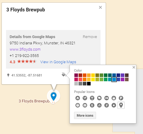 how to add an icon to custom google my maps