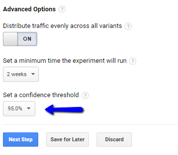 the duration of a google analytics content experiment