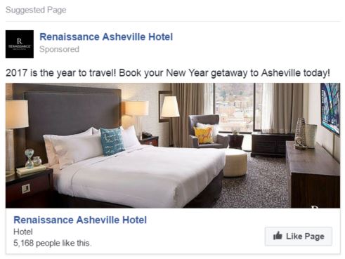 renaissance asheville facebook ad