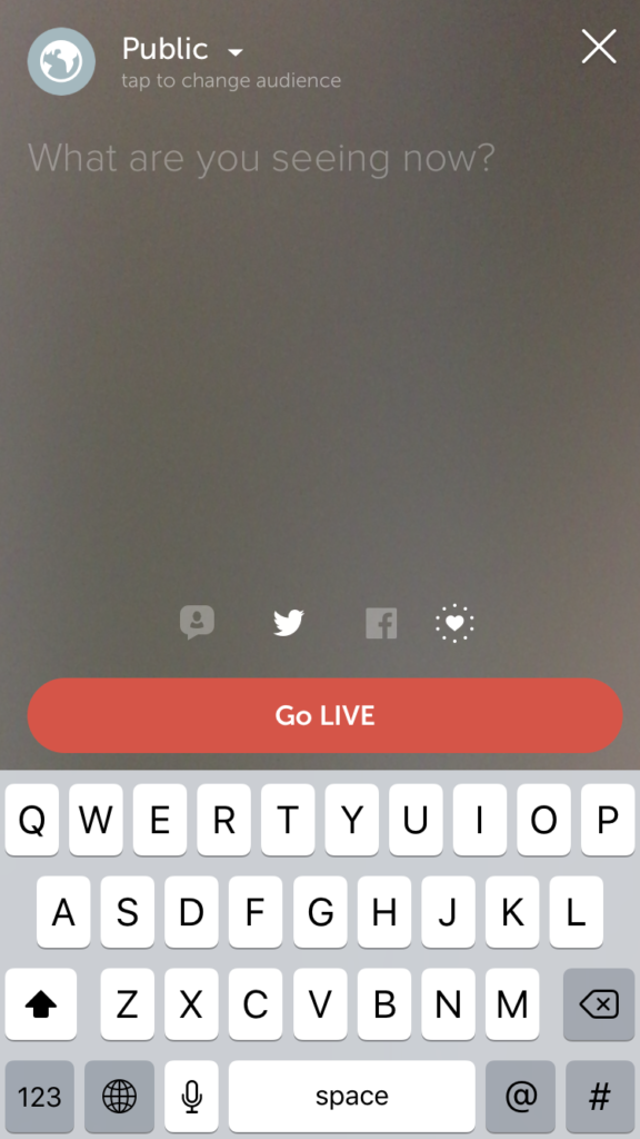 periscope live screen