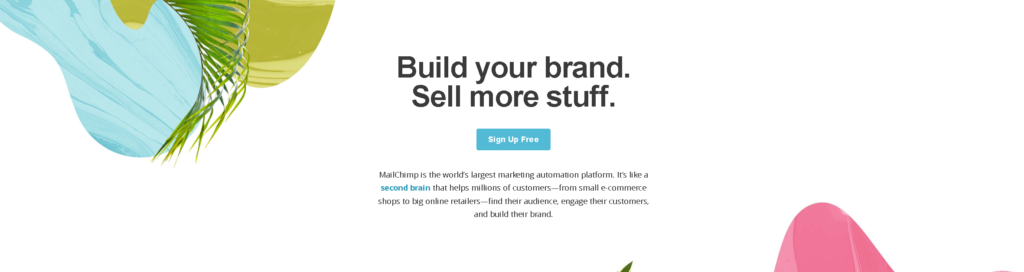 mailchimp landing page