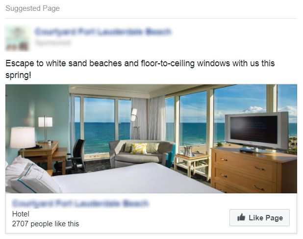 Hotel Spring Facebook Ad