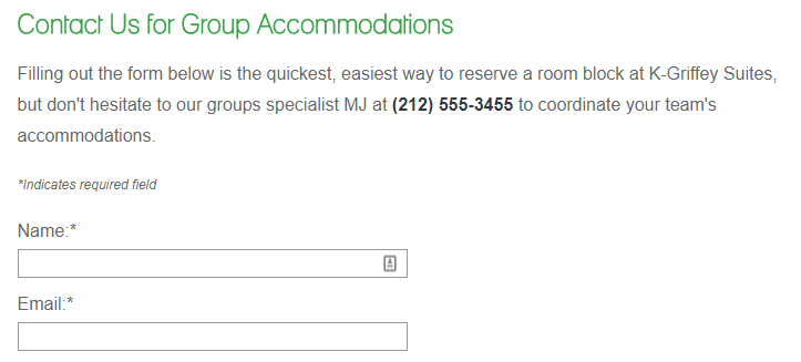 rfp form copy on group accommodations page