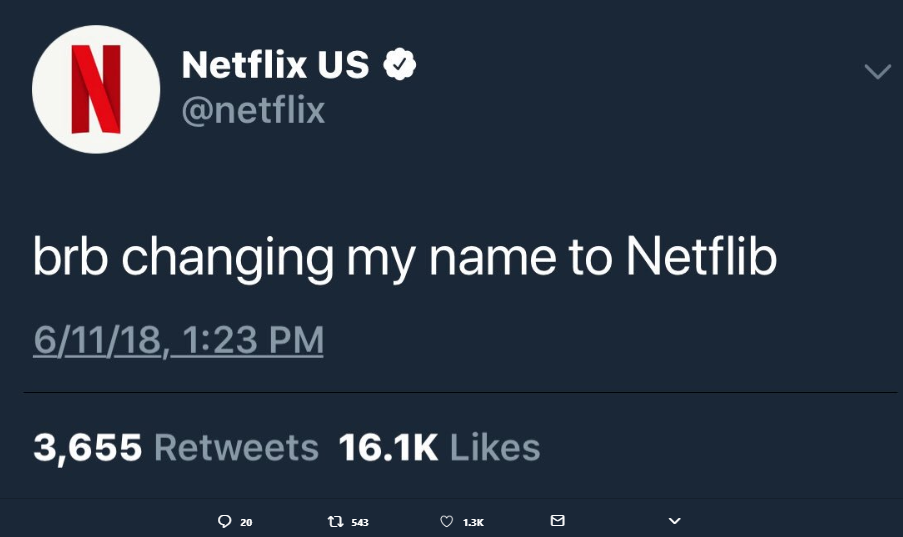 netflix tweet