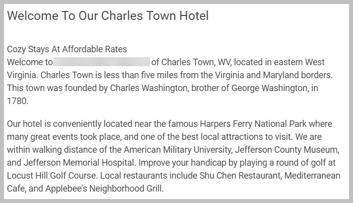 charles town hotel introduction unique value bad example
