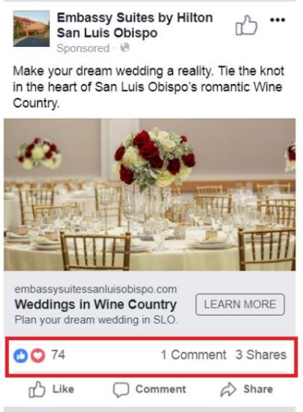 San Luis Obispo Social Media Wedding Ad