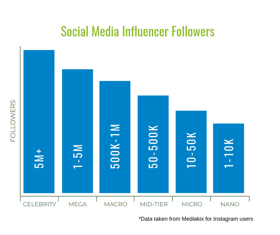 social media influencer follower graph