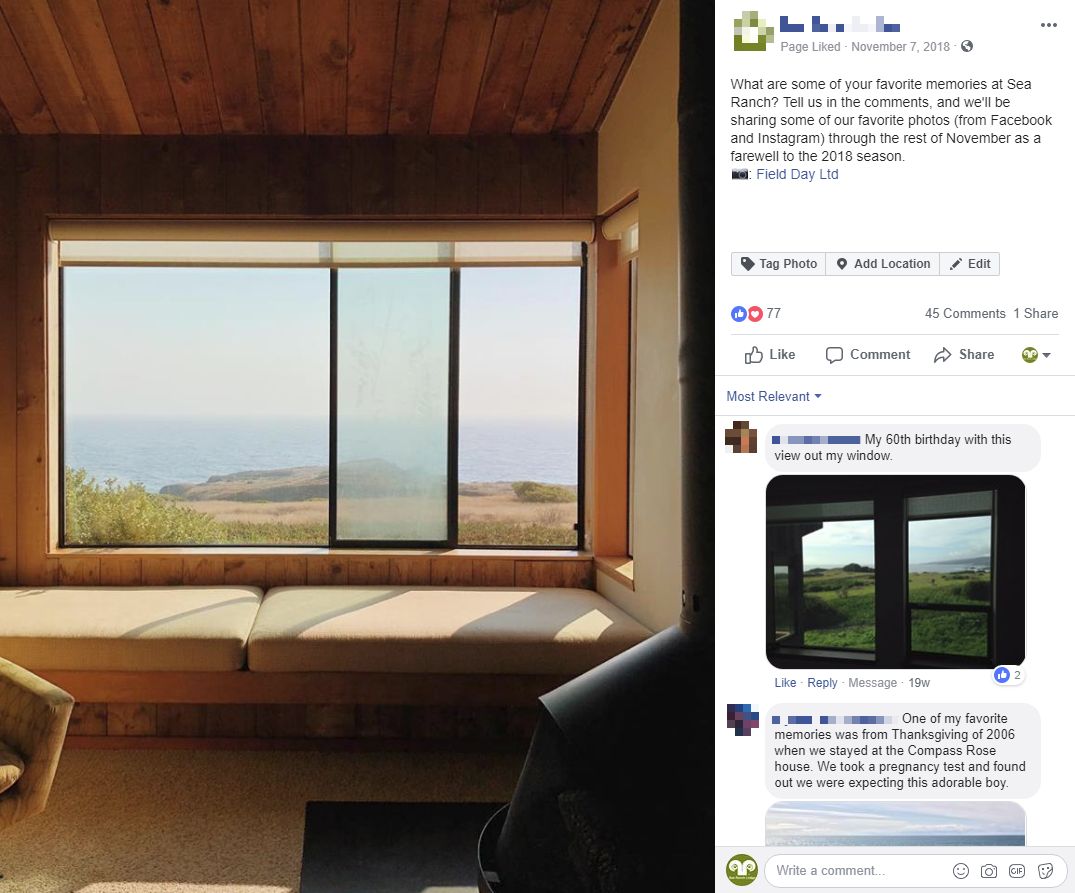 facebook farewell closing hotel lodging social media