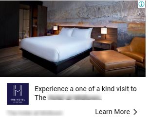 Hotel display ad example 2