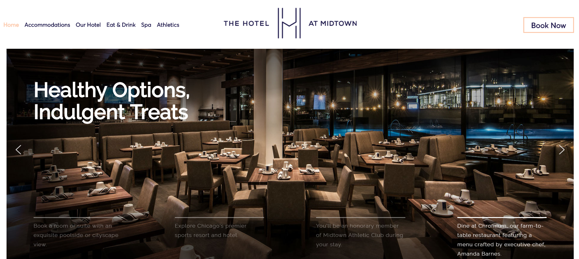 midtown dining an example of simple website design