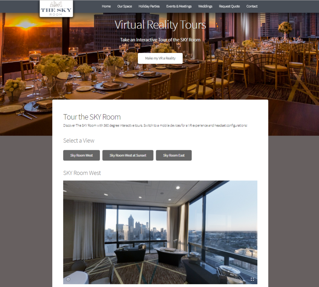 SKY Room Atlanta VR page