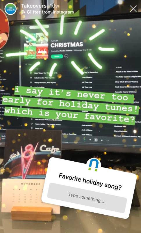 instagram story christmas song